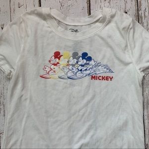 Disney Mickey Mouse surfing Mickey crew neck shirt